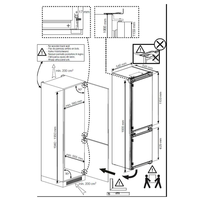 Встраиваемый холодильник Hotpoint HBT 20I - фото #5, Technodom.kz