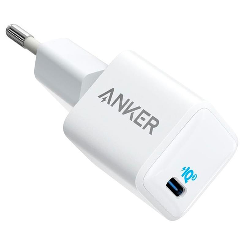 Адаптер питания Anker, 1*Type-C 20W (PD), Nano, WT (A2633G22) - фото #0, Technodom.kz