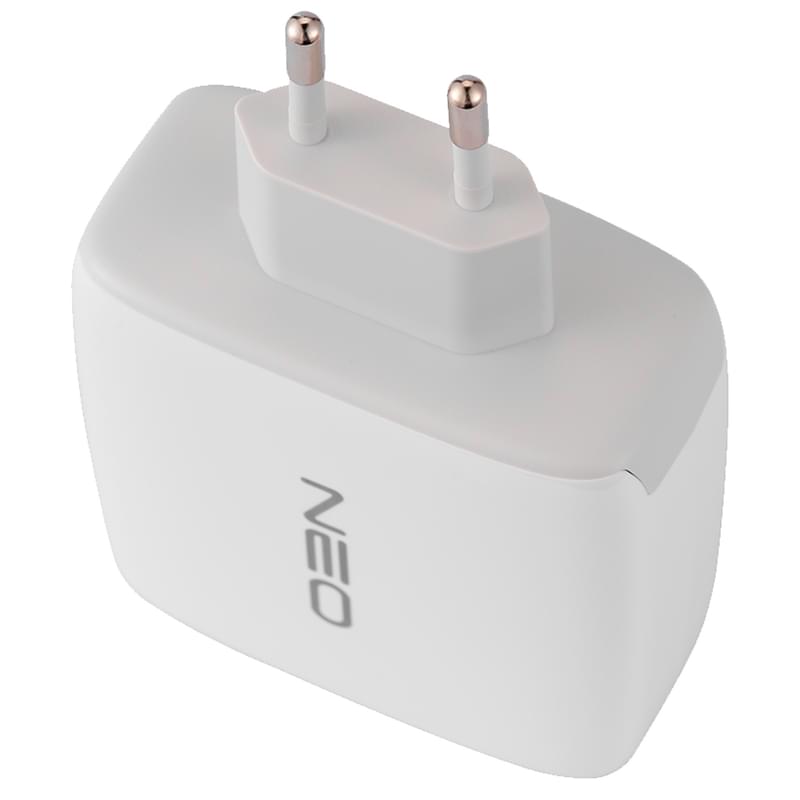 Адаптер питания Neo 1*USB, 2*USB Type-C 3A, 120W (PD, GaN), White (NEO-PD-RC1201) - фото #4, Technodom.kz
