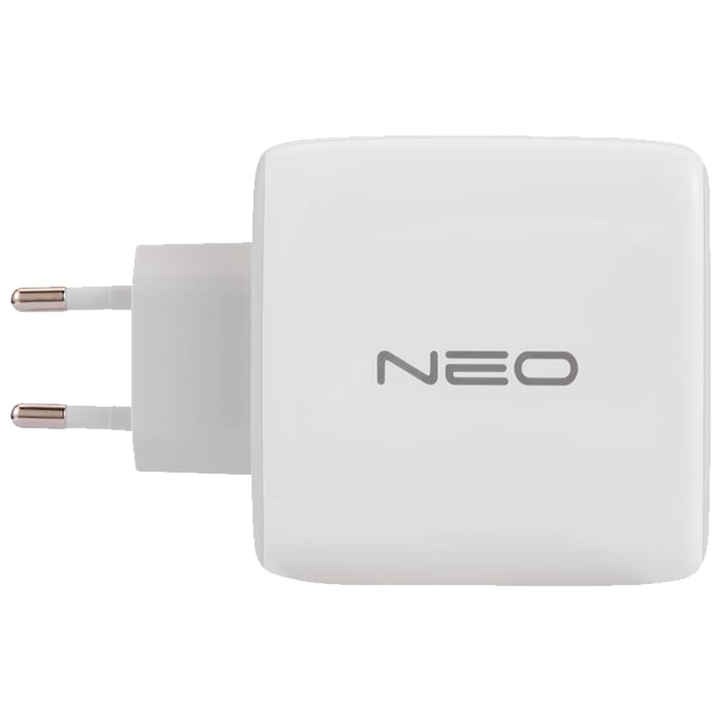 Адаптер питания Neo 1*USB, 2*USB Type-C 3A, 120W (PD, GaN), White (NEO-PD-RC1201) - фото #5, Technodom.kz