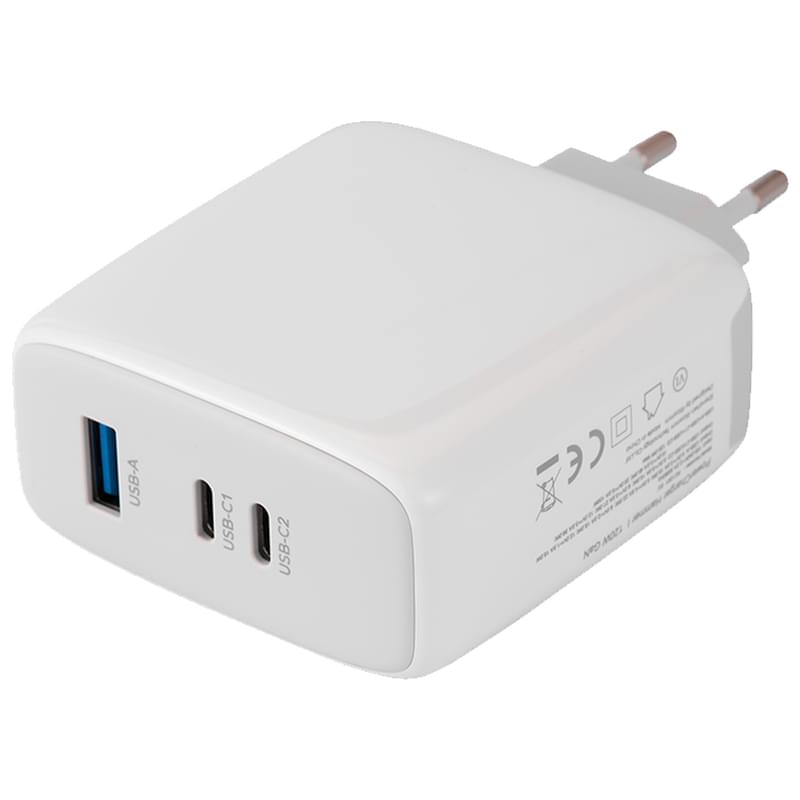 Адаптер питания Neo 1*USB, 2*USB Type-C 3A, 120W (PD, GaN), White (NEO-PD-RC1201) - фото #7, Technodom.kz