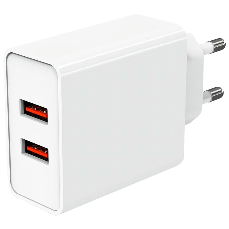 Адаптер питания Neo 2*USB, 36W (PD), White (NEO АА2QC18W) - фото #0, Technodom.kz