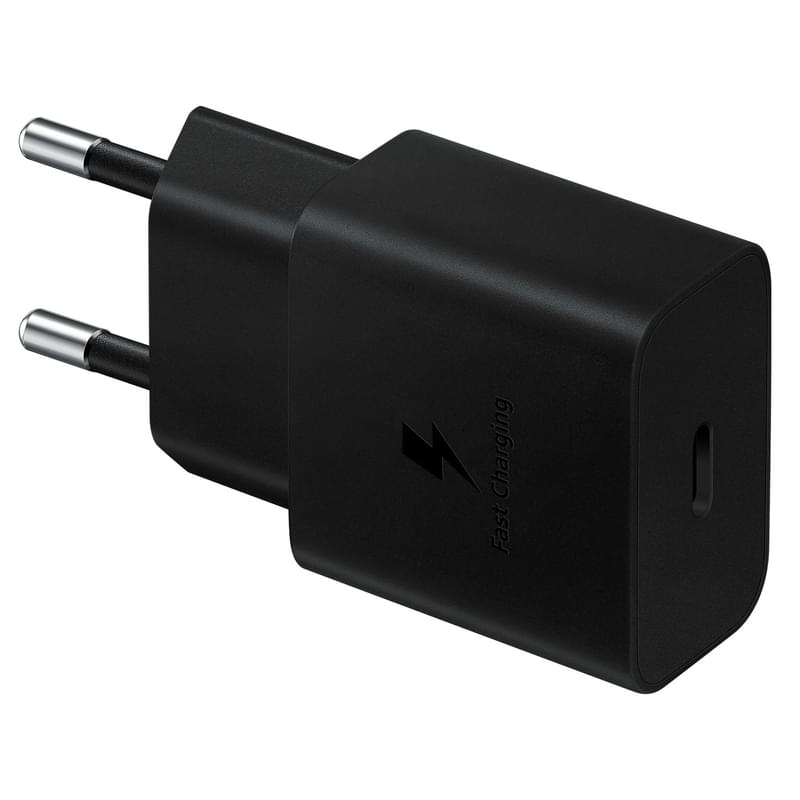 Samsung қуат адаптері, 1*Type-C 25W (PD 3.0), Қара (EP-T2510NBEGRU) - фото #0, Technodom.kz