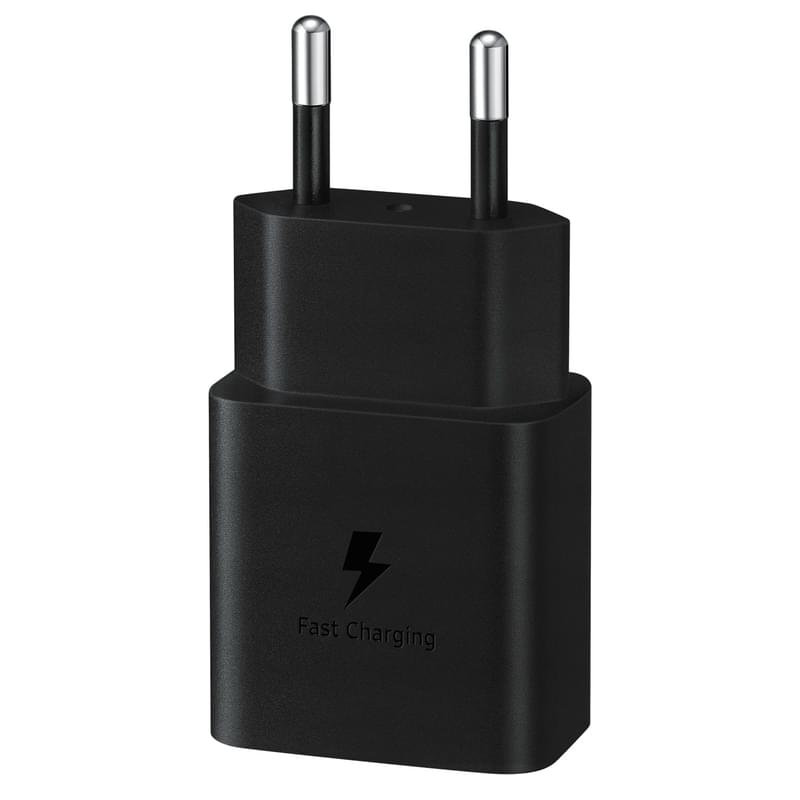 Samsung қуат адаптері, 1*Type-C 25W (PD 3.0), Қара (EP-T2510NBEGRU) - фото #1, Technodom.kz