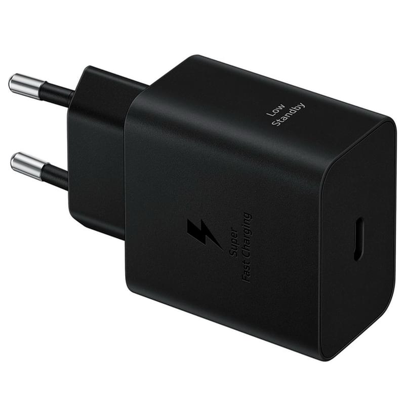 Samsung қуаттау адаптері, 1*Type-C 45Вт (PD 3.0)+Cable 5A, Black (EP-T4511XBEGRU) - фото #1, Technodom.kz