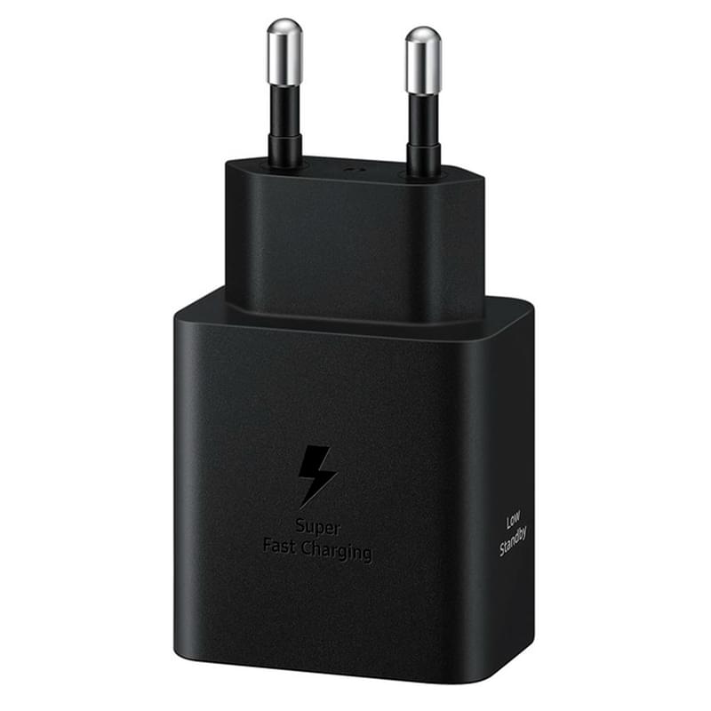 Samsung қуаттау адаптері, 1*Type-C 45Вт (PD 3.0)+Cable 5A, Black (EP-T4511XBEGRU) - фото #2, Technodom.kz