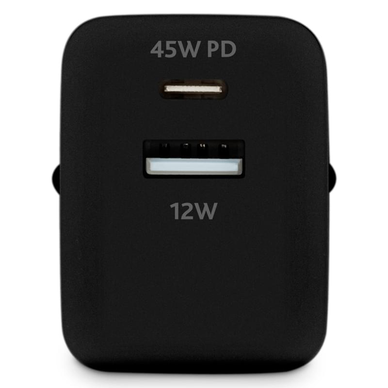 Адаптер питания ttec 45W PD Duo Travel Charger  USB-C+USB-A, Black (2SCP02S) - фото #1, Technodom.kz