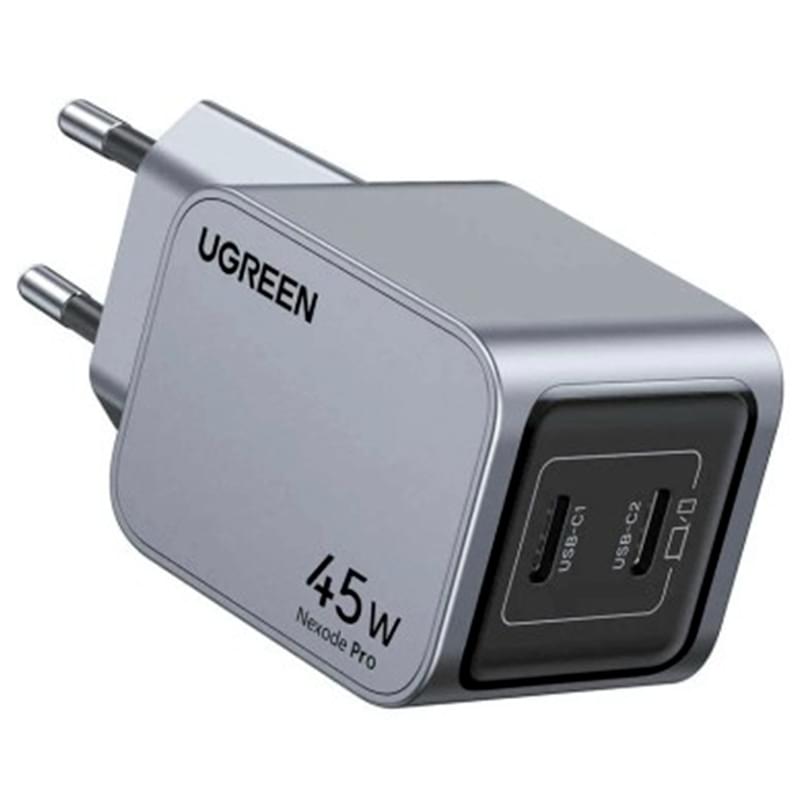 Адаптер питания UGREEN X707 Nexode Pro 45W GaN 2*Type-C (35008) - фото #1, Technodom.kz