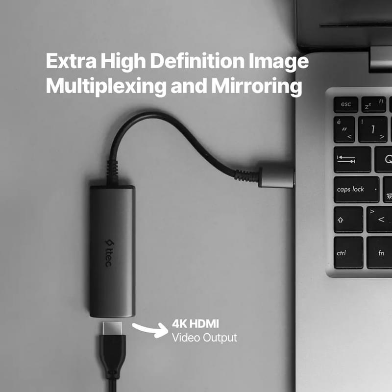 Адаптер ttec USB-C 4 in 1 Multiport (2US01) - фото #8, Technodom.kz