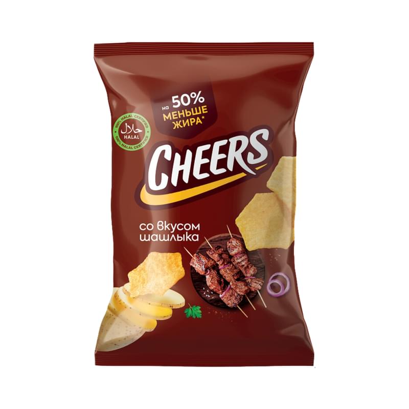 Чипсы Cheers Шашлык 130 г - фото #0, Technodom.kz