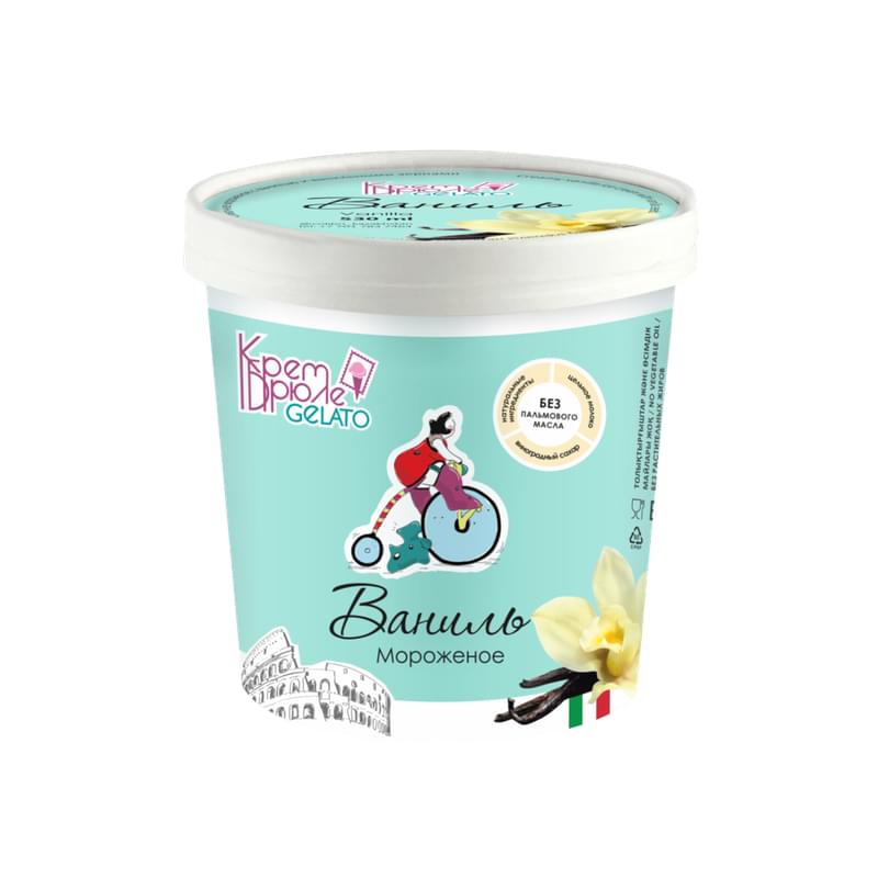 Мороженое Крем Брюле Gelato Итальянское ваниль 530 мл - фото #0, Technodom.kz