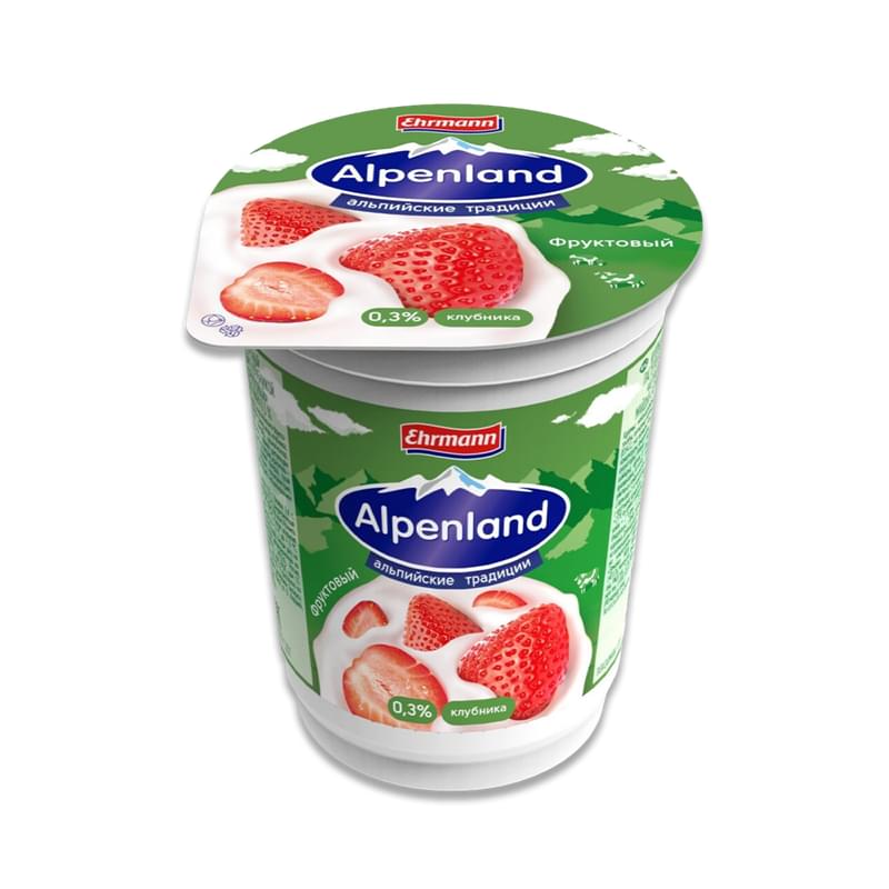 Йогурт Alpenland клубника 0.3% 320 г - фото #0, Technodom.kz Йогурт Alpenland клубника 0.3% 320 г - фото #0, Technodom.kz