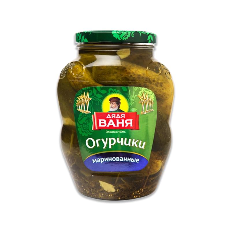 Огурцы Дядя Ваня маринованные слабокислые 1.8 л - фото #0, Technodom.kz