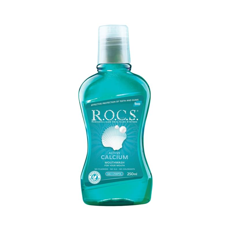 Ополаскиватель Rocs Активный кальций 250 мл - фото #0, Technodom.kz Ополаскиватель Rocs Активный кальций 250 мл - фото #0, Technodom.kz
