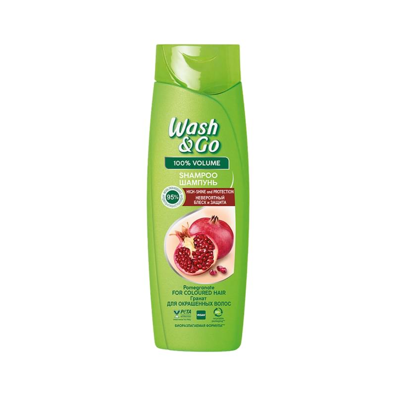Шампунь Wash&Go с гранатом для окрашенных волос 360 мл - фото #0, Technodom.kz Шампунь Wash&Go с гранатом для окрашенных волос 360 мл - фото #0, Technodom.kz