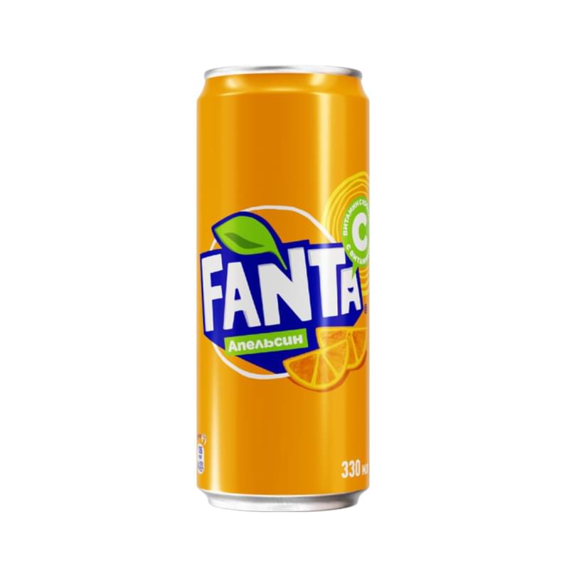 Напиток Fanta газированный Апельсин 0.33 л ж/б - фото #0, Technodom.kz