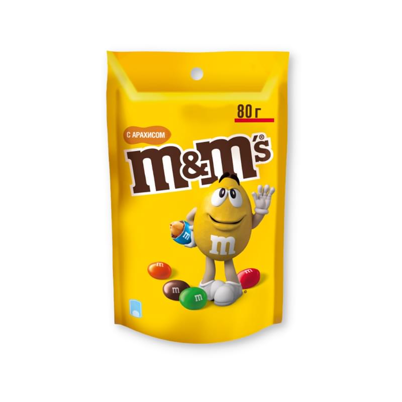 Драже M&M's с арахисом 80 г - фото #0, Technodom.kz