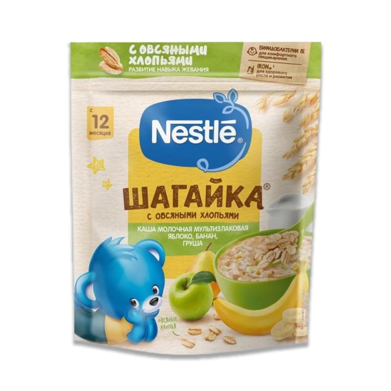 Каша Nestle молочная шагайка яблоко, банан, груша 190 г - фото #0, Technodom.kz