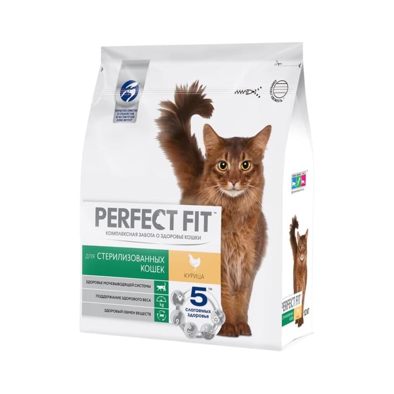 Корм сухой Perfect Fit для стерилизованных кошек с курицей 1.2 кг - фото #0, Technodom.kz