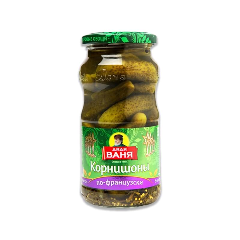 Корнишоны Дядя Ваня маринованные по-французски 460 г - фото #0, Technodom.kz