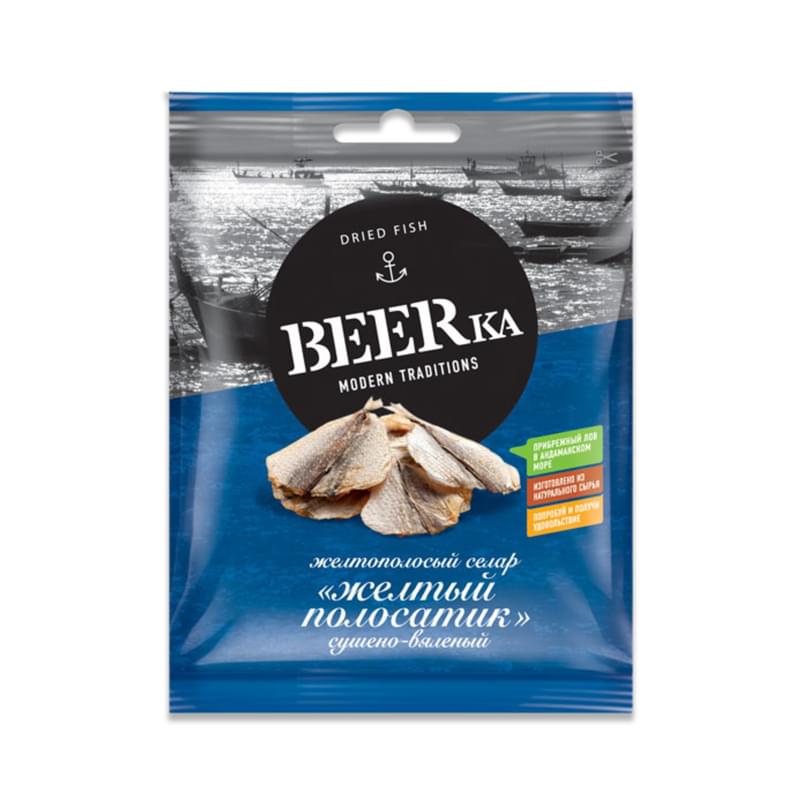 Полосатик Beerka жёлтый сушено-вяленый 40 г - фото #0, Technodom.kz Полосатик Beerka жёлтый сушено-вяленый 40 г - фото #0, Technodom.kz