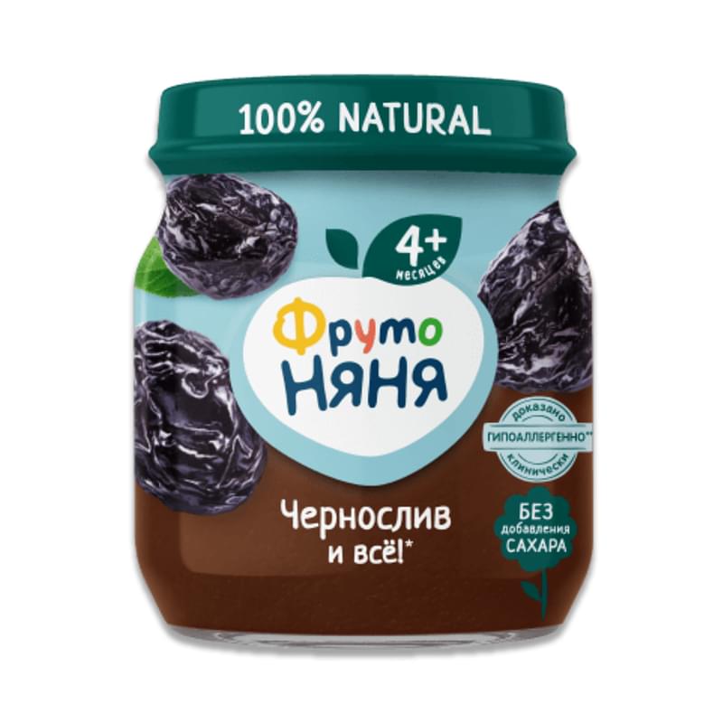Пюре ФрутоНяня черносливовое натуральное 100 г - фото #0, Technodom.kz
