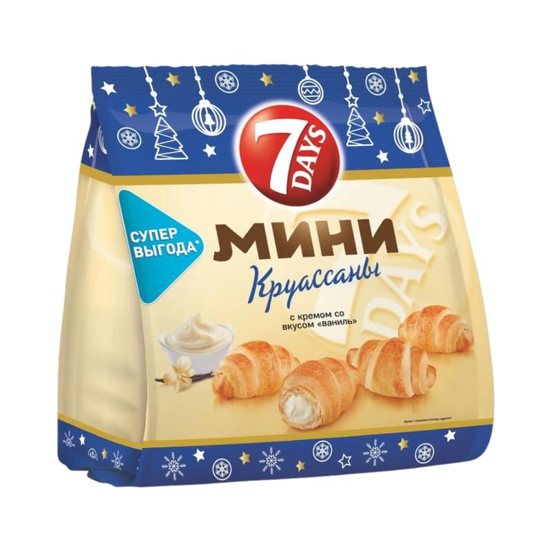 Круассаны 7 Days мини ваниль 200 г - фото #0, Technodom.kz