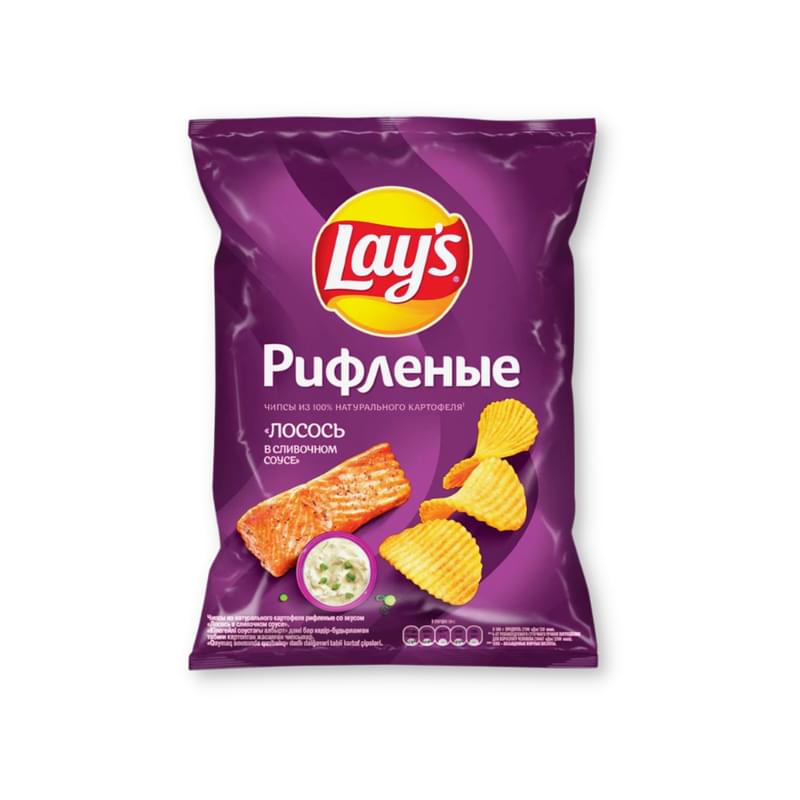 Чипсы Lay's рифленые Лосось в сливочном соусе 140 г - фото #0, Technodom.kz