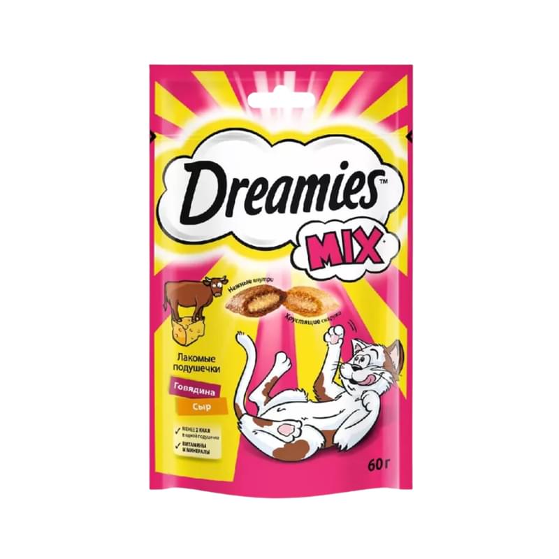 Лакомство Dreamies для кошек микс с говядиной и сыром 60 г - фото #0, Technodom.kz Лакомство Dreamies для кошек микс с говядиной и сыром 60 г - фото #0, Technodom.kz