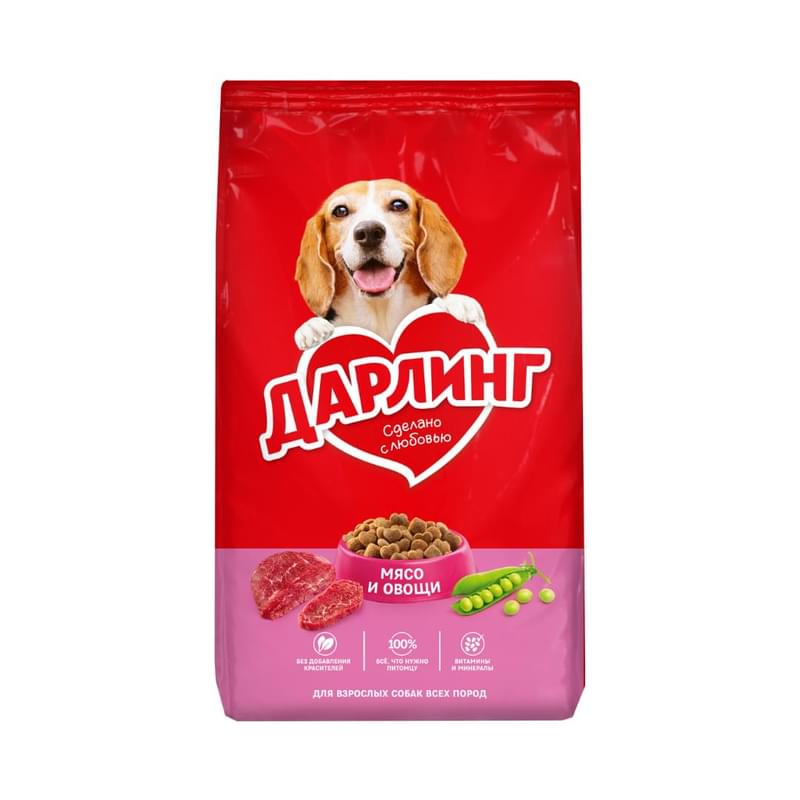 Корм Дарлинг сухой для собак мясо и овощи 2 кг - фото #0, Technodom.kz