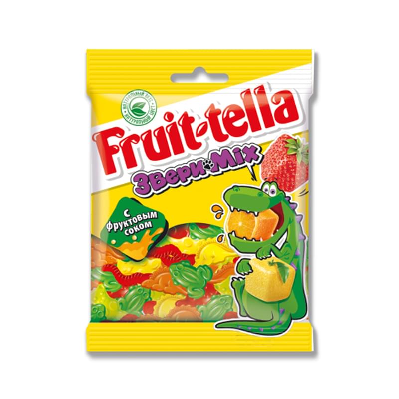 Мармелад Fruit-tella jellies звери mix 70 г - фото #0, Technodom.kz Мармелад Fruit-tella jellies звери mix 70 г - фото #0, Technodom.kz