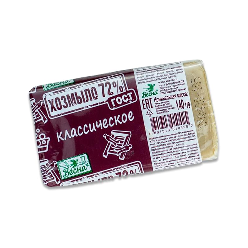 Мыло Весна хозяйственное классическое 72% 140 г - фото #0, Technodom.kz Мыло Весна хозяйственное классическое 72% 140 г - фото #0, Technodom.kz