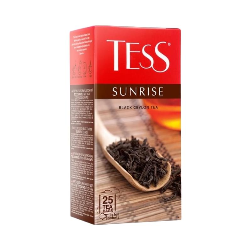 Чай Tess Sunrise черный 25 пакетиков - фото #0, Technodom.kz