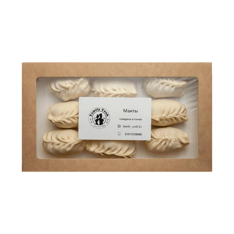 Манты Family Cook с говядиной и тыквой замороженные 500 г - фото #0, Technodom.kz