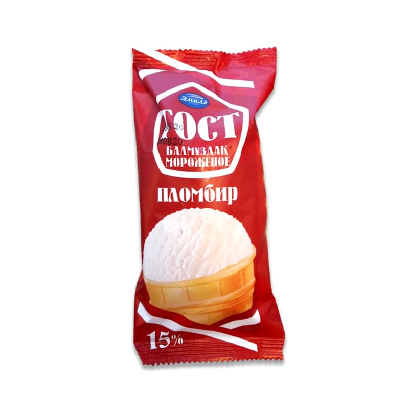 Мороженое Эмиль ГОСТ пломбир в стаканчике 15% 80 г - фото #0, Technodom.kz