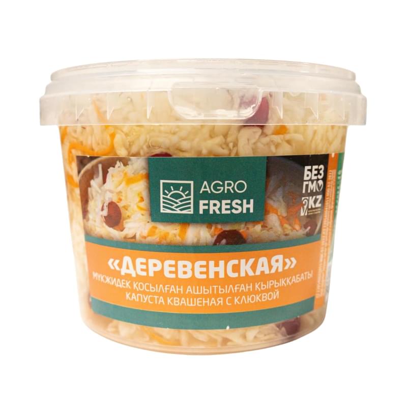 Капуста Agro Fresh квашеная Деревенская с клюквой 800 г - фото #0, Technodom.kz