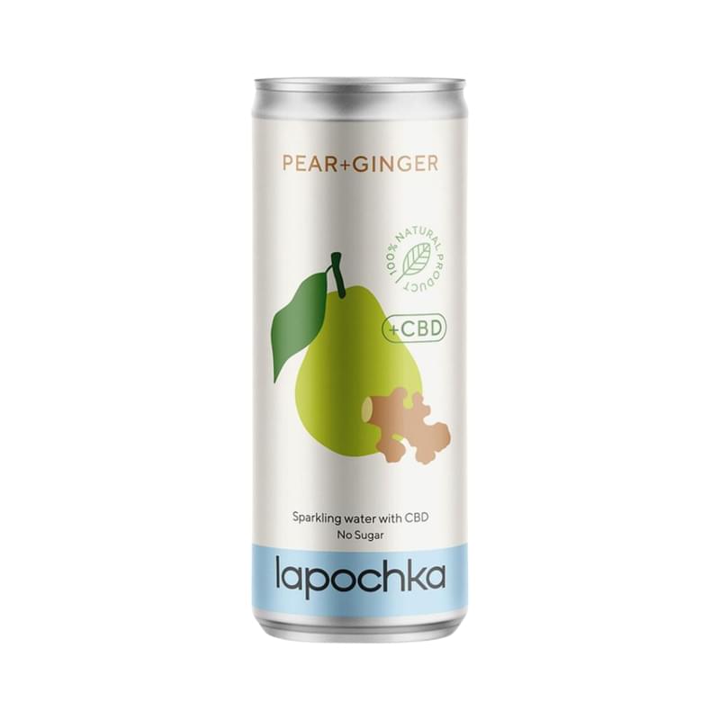 Вода Lapochka витаминизированная vitamin water «cbd» груша имбирь 330 мл - фото #0, Technodom.kz
