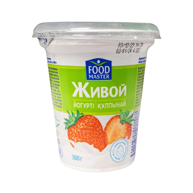 Йогурт FoodMaster Живой клубника 1.5% 300 г - фото #0, Technodom.kz Йогурт FoodMaster Живой клубника 1.5% 300 г - фото #0, Technodom.kz