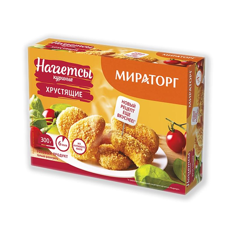 Наггетсы Мираторг куриные хрустящие 300 г - фото #0, Technodom.kz