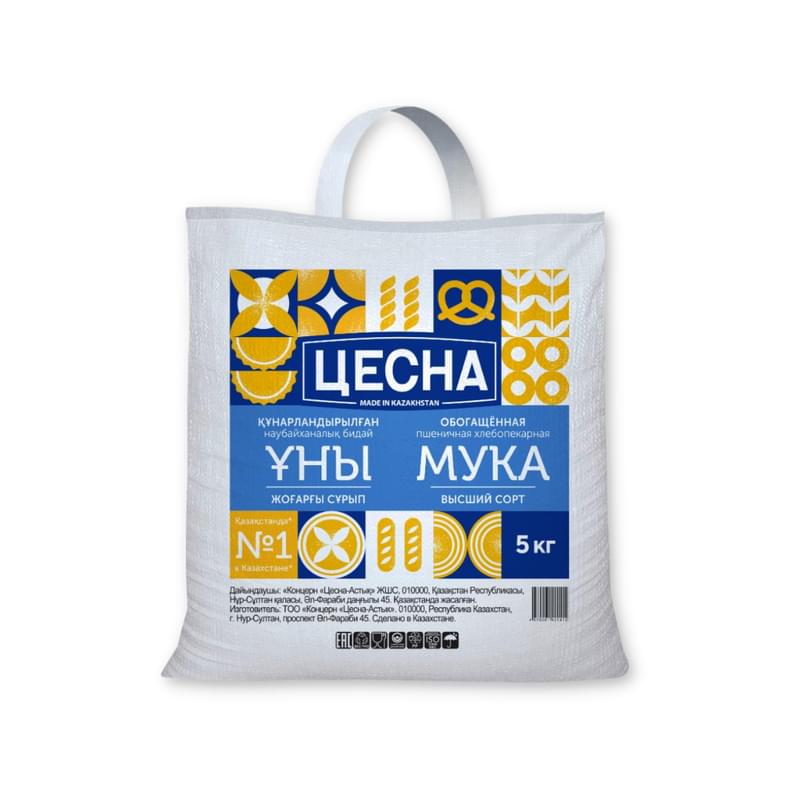 Мука Цесна высший сорт 5 кг - фото #0, Technodom.kz