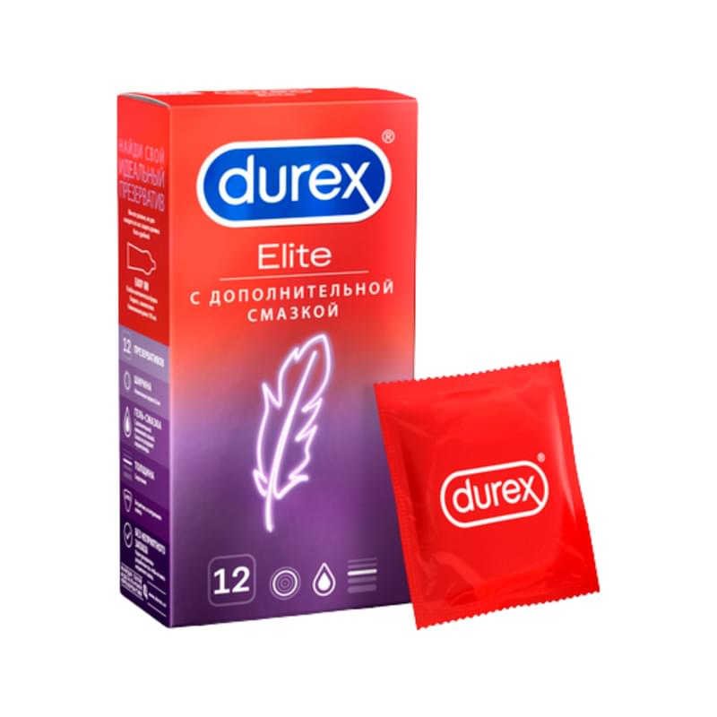 Презервативы Durex Elite гладкие, сверхтонкие №12 - фото #0, Technodom.kz