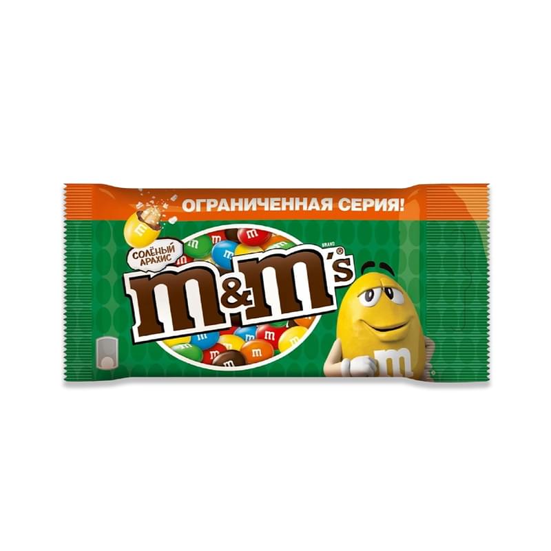 Драже M&M's солёный арахис 45 г - фото #0, Technodom.kz