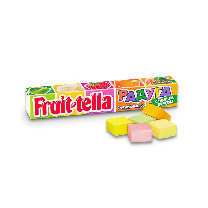 Конфеты Fruit-tella жевательные радуга 41 г - фото #0, Technodom.kz