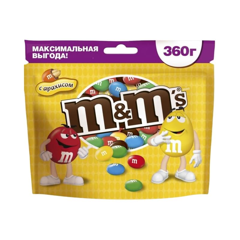 Драже M&M's с арахисом 360 г - фото #0, Technodom.kz