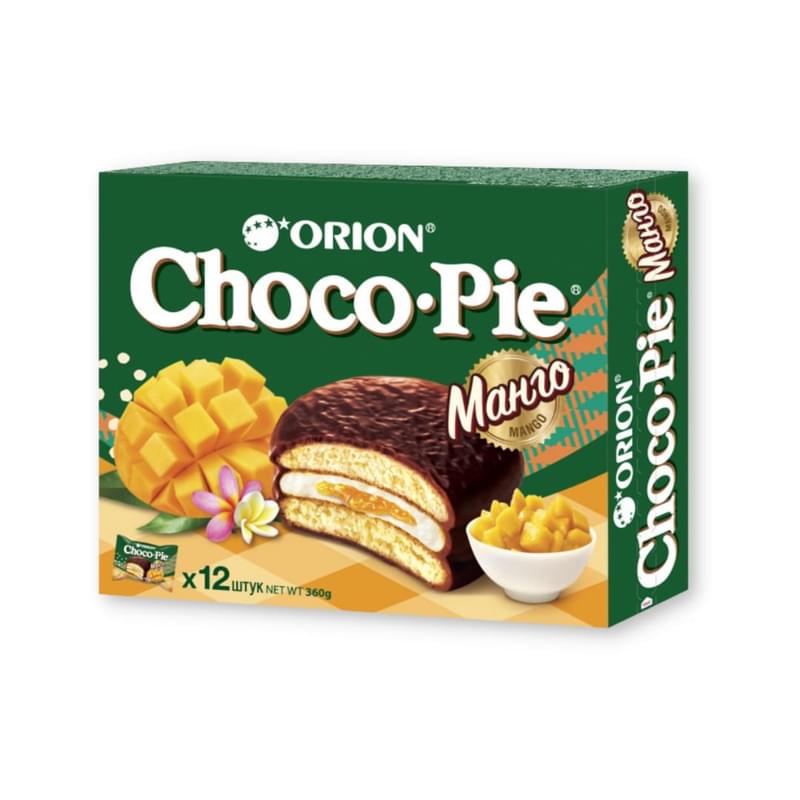 Печенье Orion Choco-Pie Mango, манго 360г - фото #0, Technodom.kz