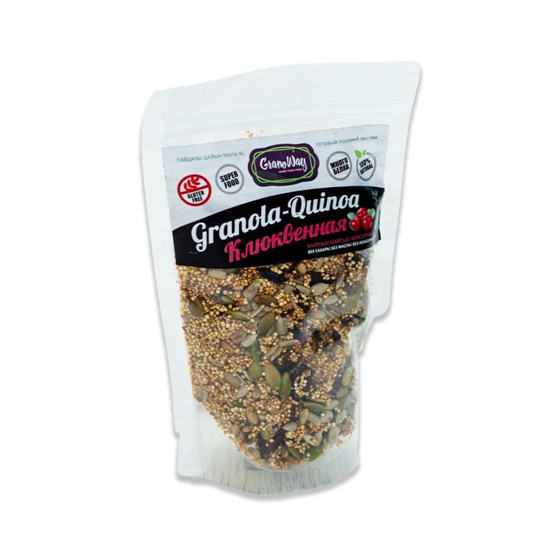 Гранола GranoWay киноа клюквенная 250 г - фото #0, Technodom.kz