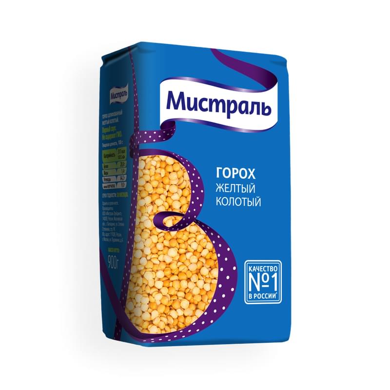 Горох Мистраль Желтый колотый 900 г - фото #0, Technodom.kz