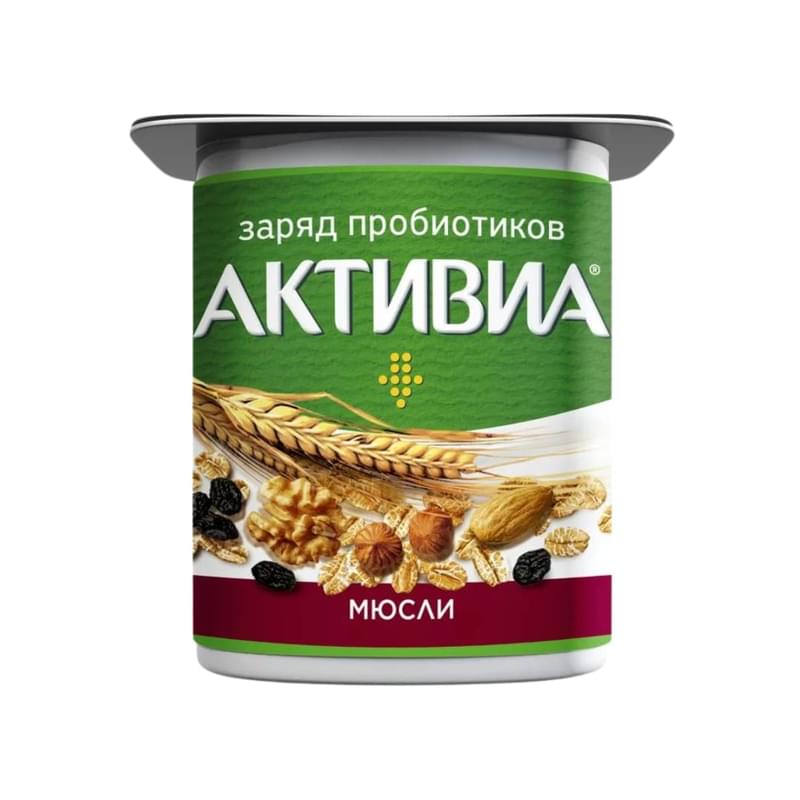 Биойогурт Активиа Мюсли 3.1% 120 г - фото #0, Technodom.kz