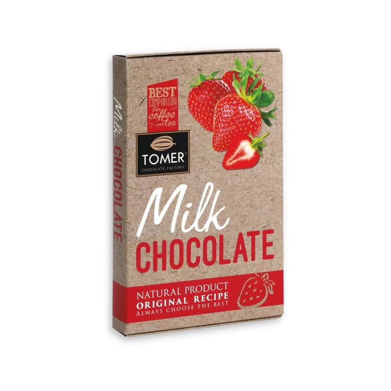 Шоколад Томер молочный с клубникой 33% 90 г - фото #0, Technodom.kz Шоколад Томер молочный с клубникой 33% 90 г - фото #0, Technodom.kz