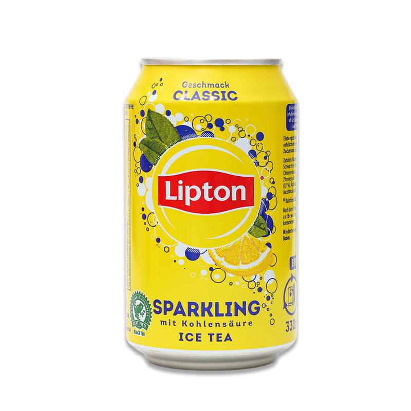Напиток Lipton Ice Tea Classic газированный лимон ж/б 330 мл - фото #0, Technodom.kz